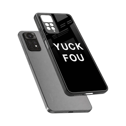 Yuck Fou sleek redmi note 11 pro cover with tempered glass back and TPU edges