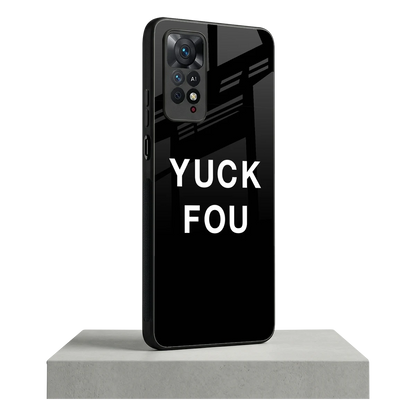 Yuck Fou redmi note 11 pro mobile cover | shockproof glass phone case