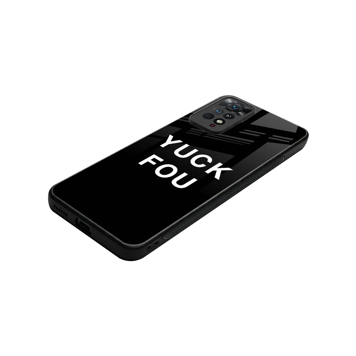 Yuck Fou stylish phone case for redmi note 11 pro | glossy glass and slim fit