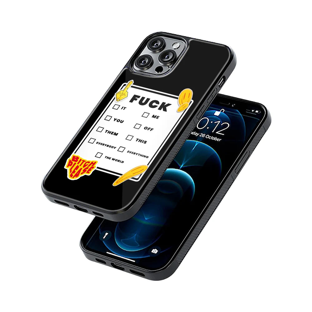 Protective Glass Back Phone Case Compatible with iPhone, Samsung, OnePlus, Pixel & More